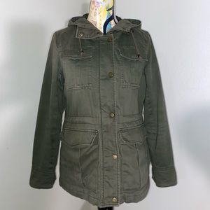 Lucky brand green jacket. Size: womens medium.